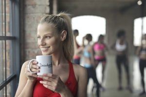 drink coffee before training or gym